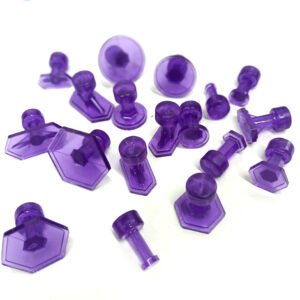 18 Chupetas Acrilicas purpura pdr